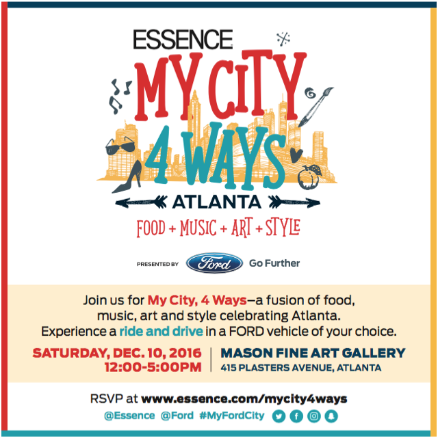 You’re Invited! Essence (@essencemag) Presents “My City 4 Ways!”